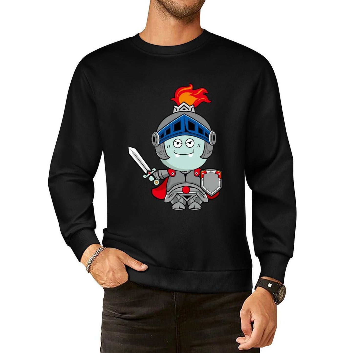 IPBR 250g Crew Neck Long Sleeve Sweatshirt Front GraphicCrew Neck Long Sleeve Sweatshirt4000776