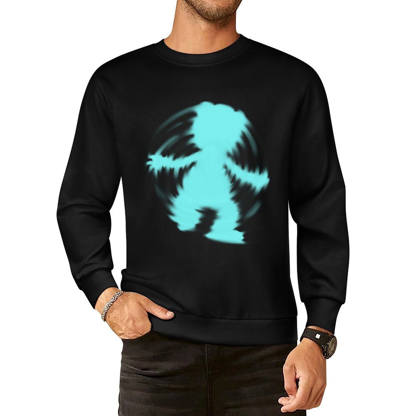 IPIB 250g Crew Neck Long Sleeve Sweatshirt Front GraphicCrew Neck Long Sleeve Sweatshirt6000005-5
