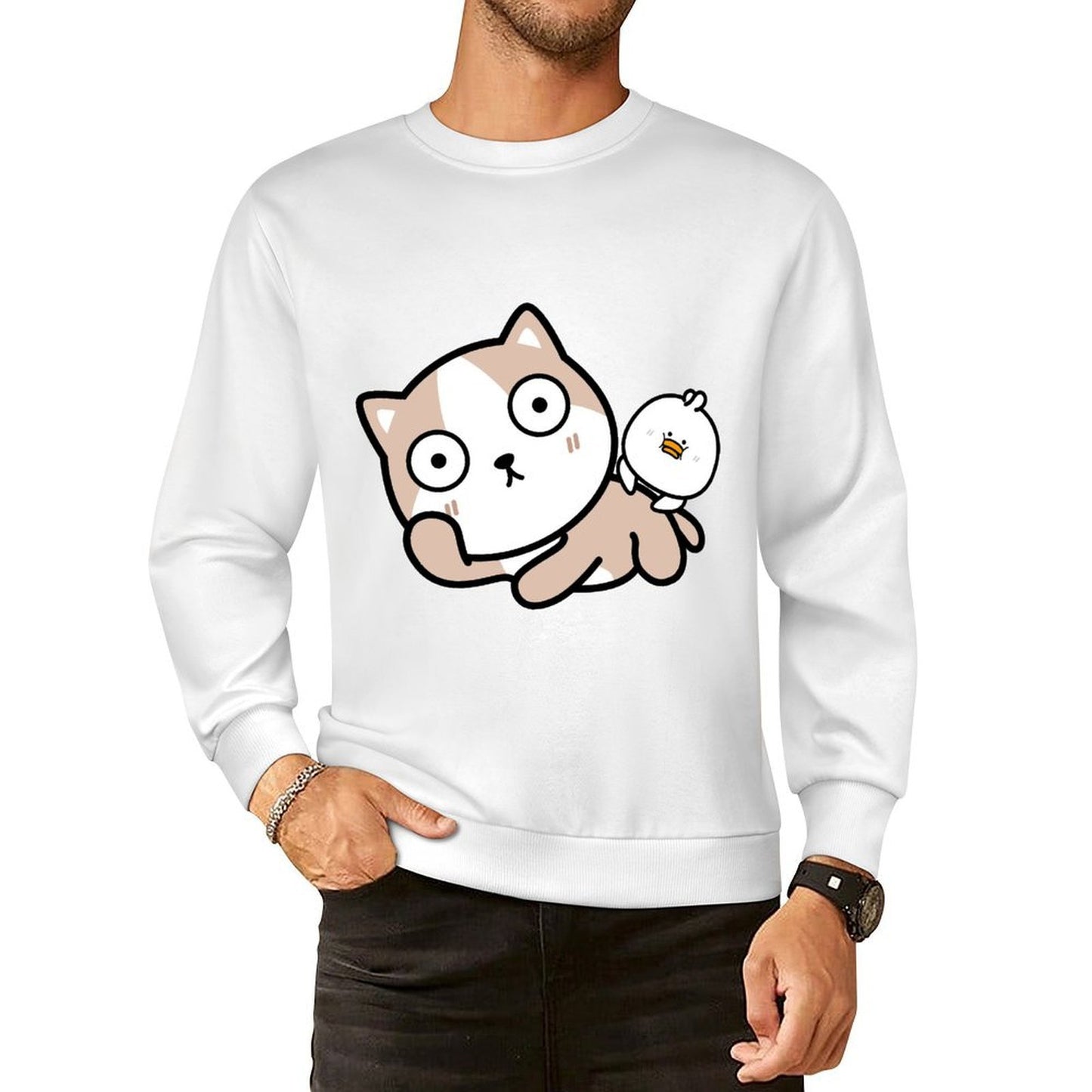 Front Patterned Long Sleeve TopReliable Timeless