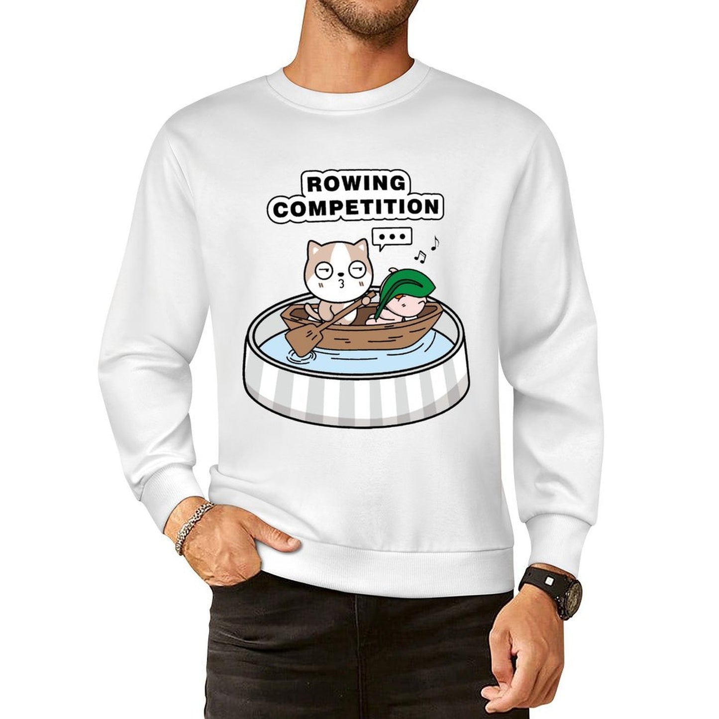 Front Patterned Long Sleeve TopOutdoor Colorfast