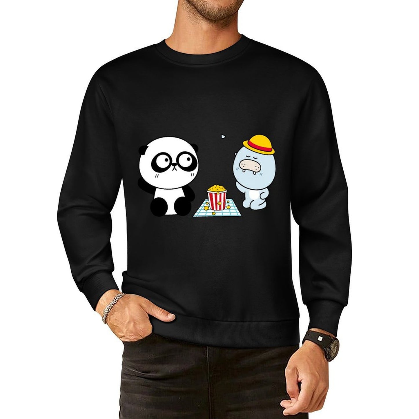 IPBR 250g Crew Neck Long Sleeve Sweatshirt Front GraphicCrew Neck Long Sleeve Sweatshirt4000800