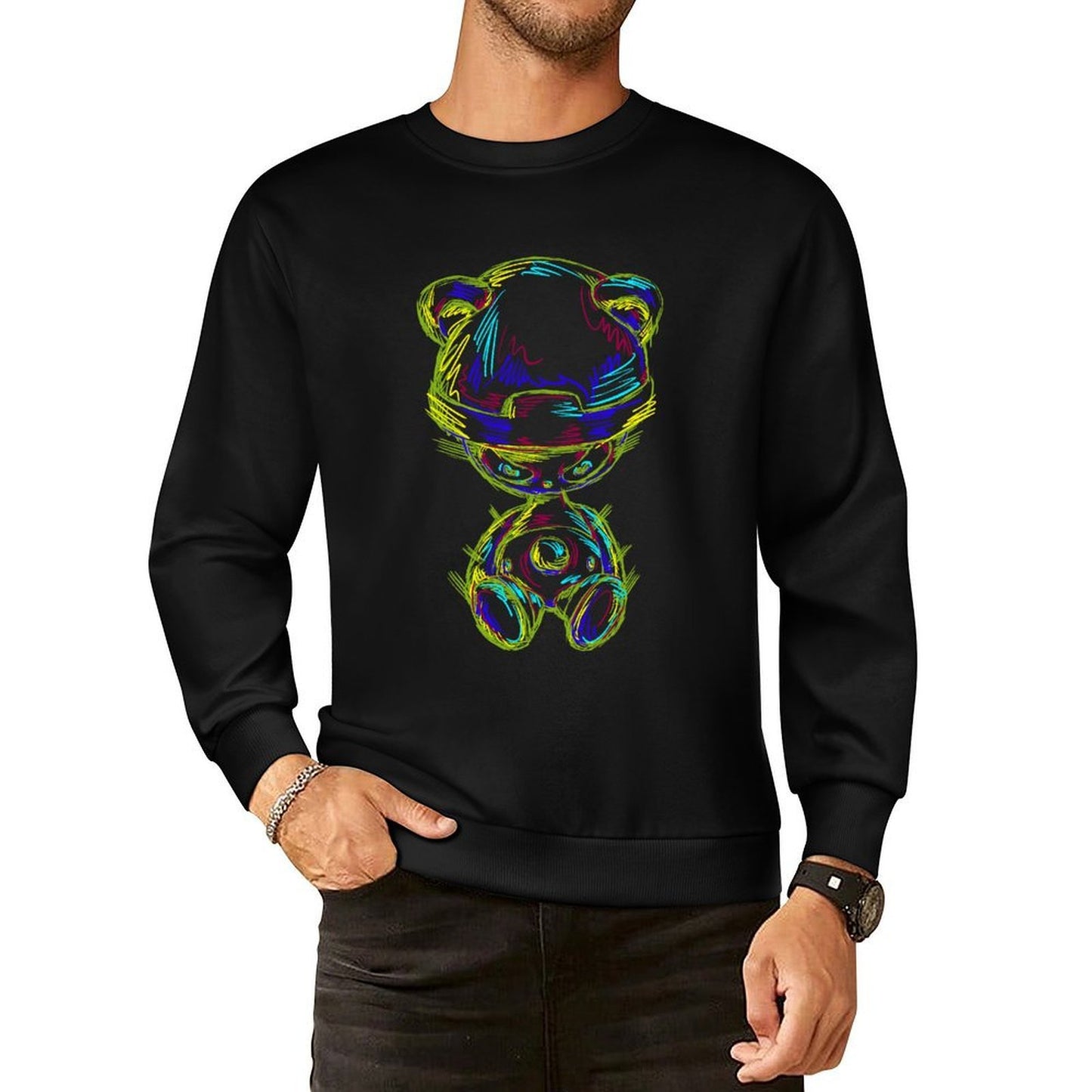 IPIB 250g Crew Neck Long Sleeve Sweatshirt Front GraphicCrew Neck Long Sleeve Sweatshirt6000055-5