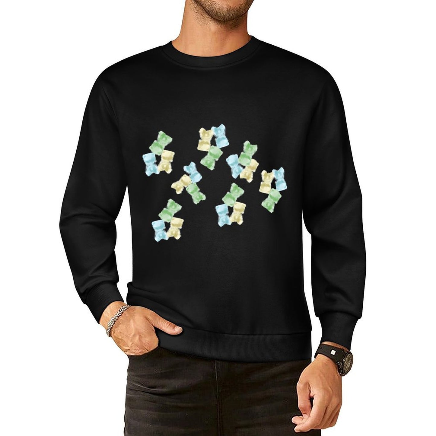 IPIB 250g Crew Neck Long Sleeve Sweatshirt Front GraphicCrew Neck Long Sleeve Sweatshirt6000028-4