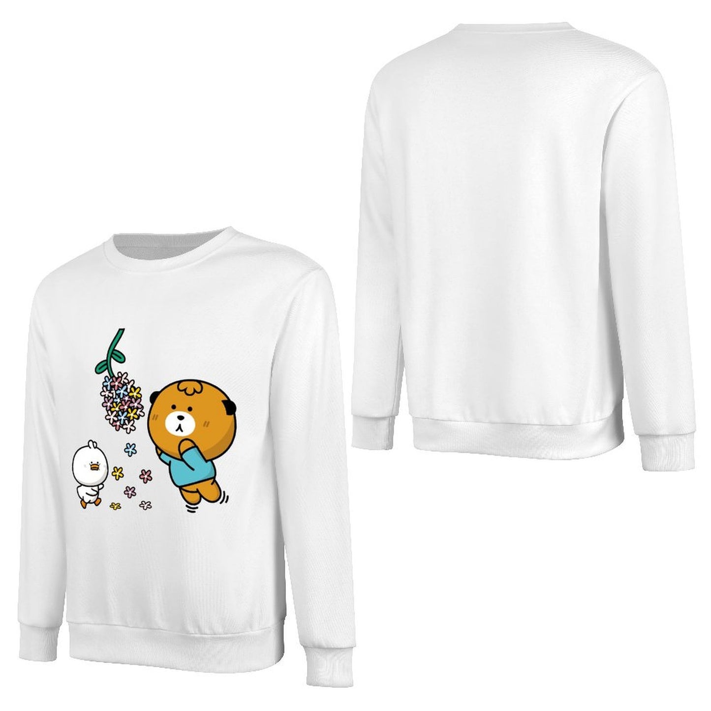 Front Patterned Long Sleeve TopStreet Essential