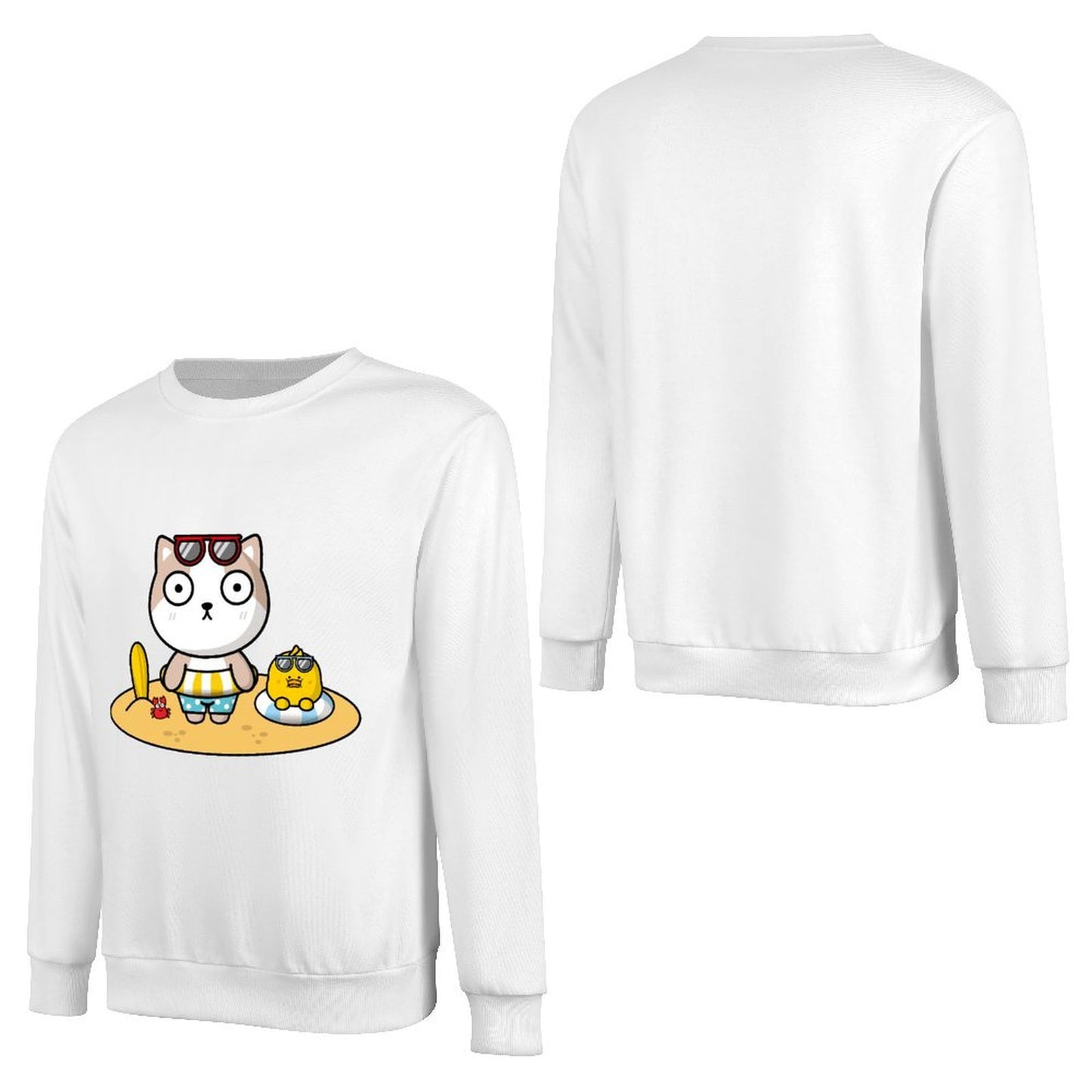 Front Patterned Long Sleeve TopCleanCut Vibrant Colors