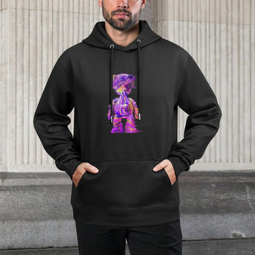 IPIB 250g Hooded Pocket Sweatshirt Front GraphicMen's Hooded  Sweatshirt6000007-1