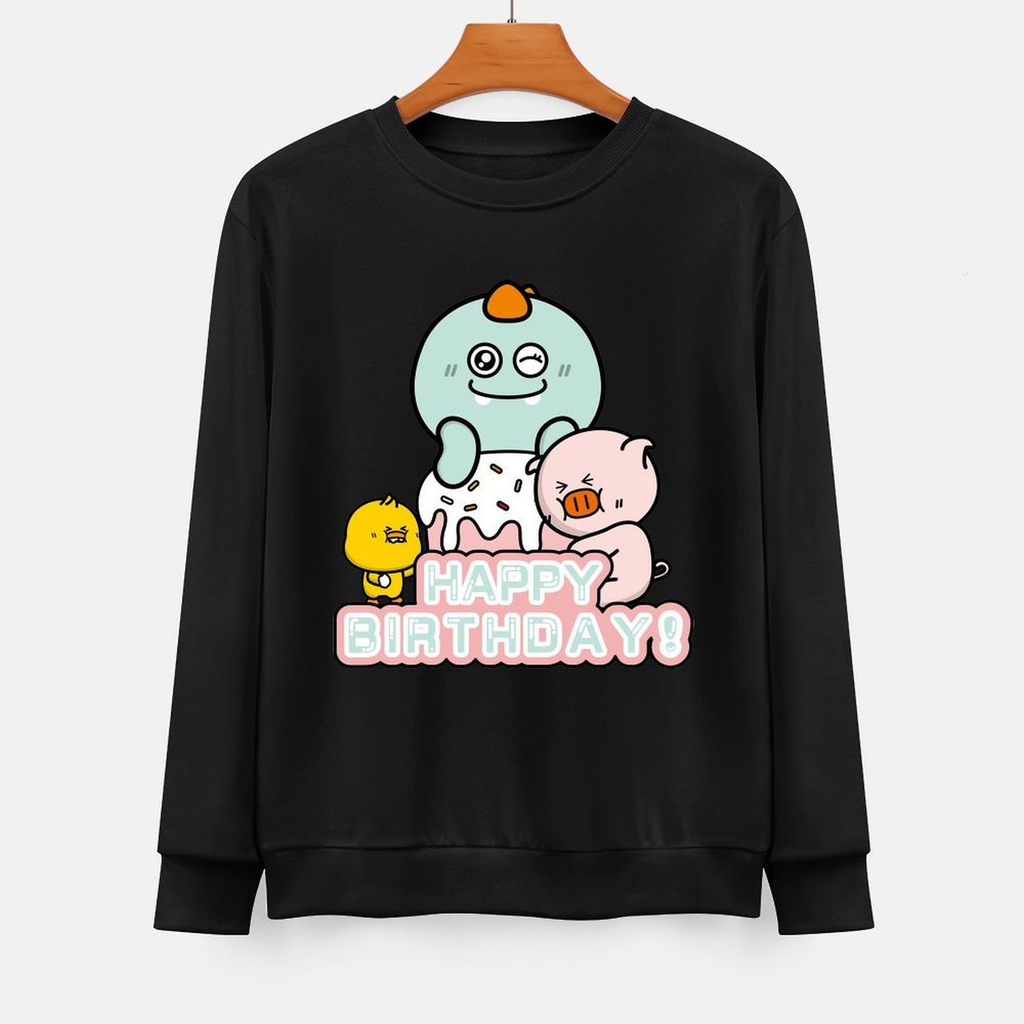 Front Patterned Long Sleeve TopLogo-Ready Heat-Transfer