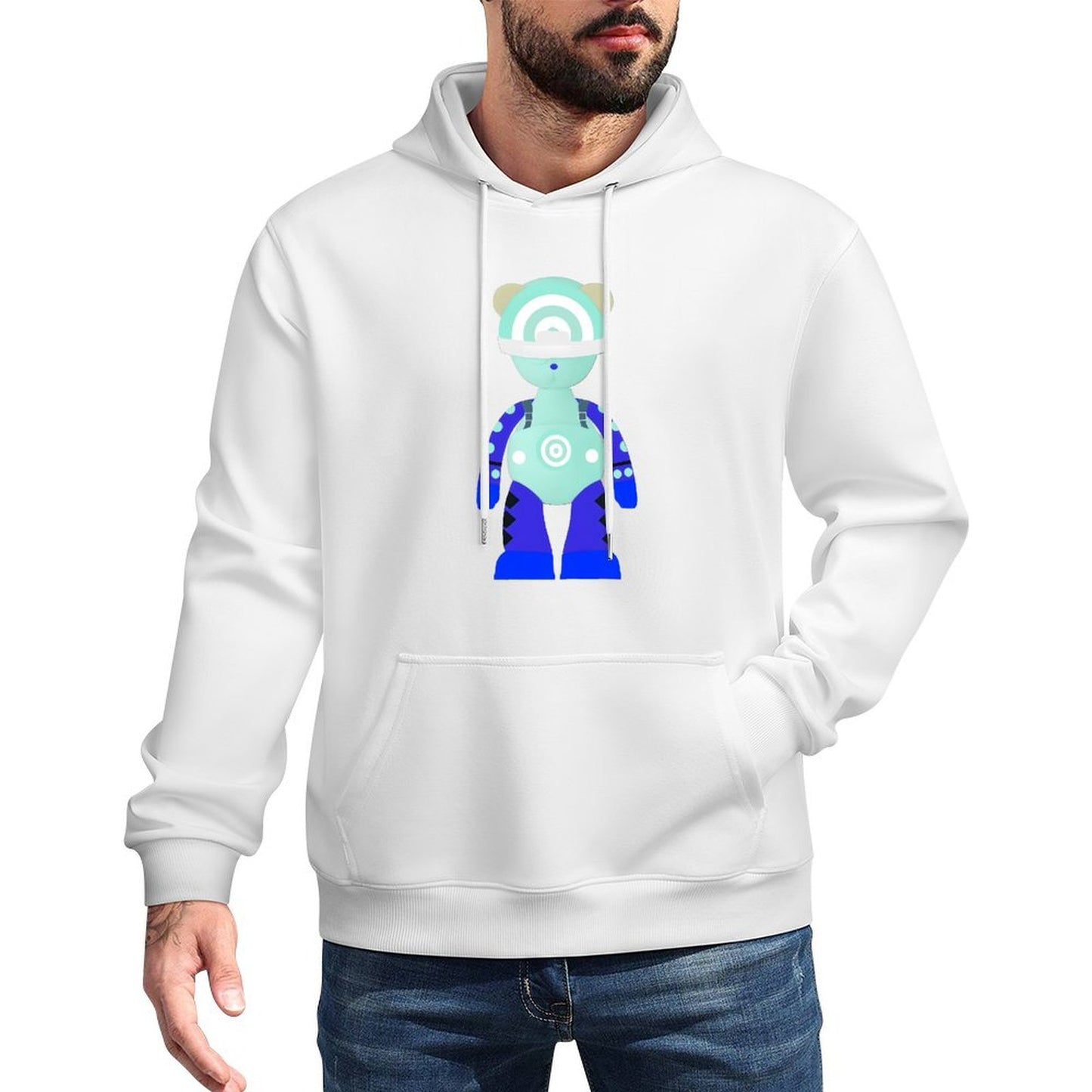 IPIB 250g Hooded Pocket Sweatshirt Front GraphicMen's Hooded  Sweatshirt6000134-5