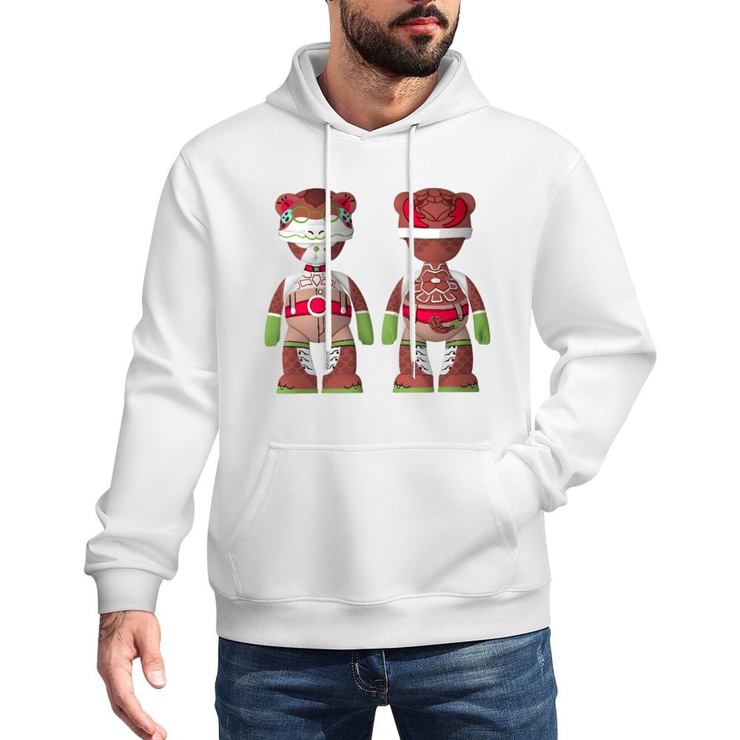 IPIB 250g Hooded Pocket Sweatshirt Front GraphicMen's Hooded  Sweatshirt6000075-1