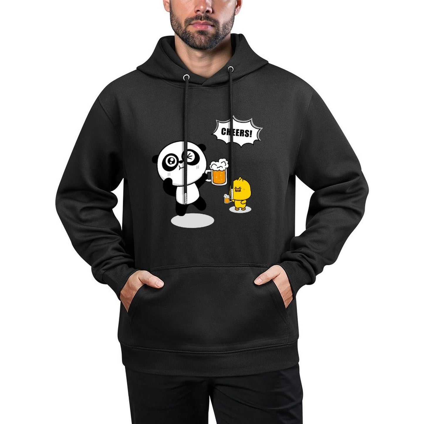 IPBR 250g Hooded Pocket Sweatshirt Front GraphicMen's Hooded  Sweatshirt4001000