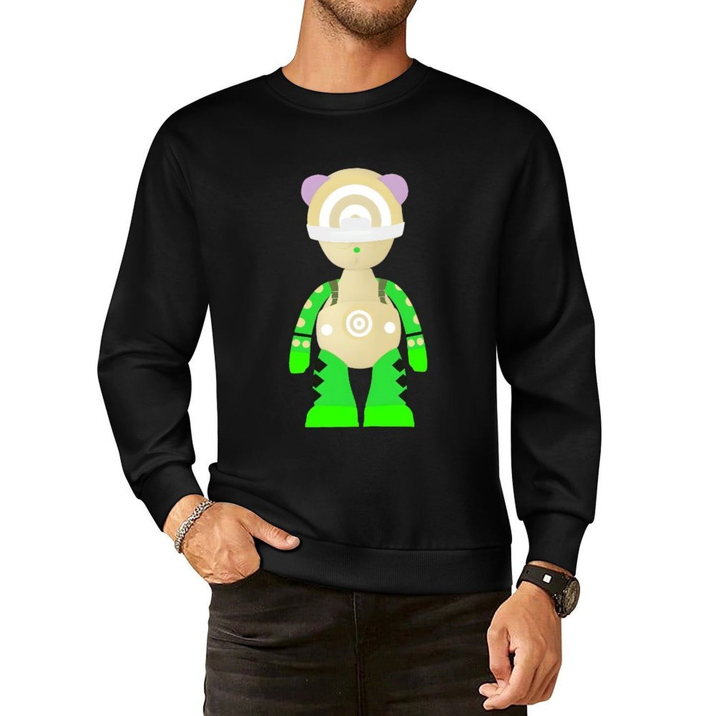IPIB 250g Crew Neck Long Sleeve Sweatshirt Front GraphicCrew Neck Long Sleeve Sweatshirt6000134-3