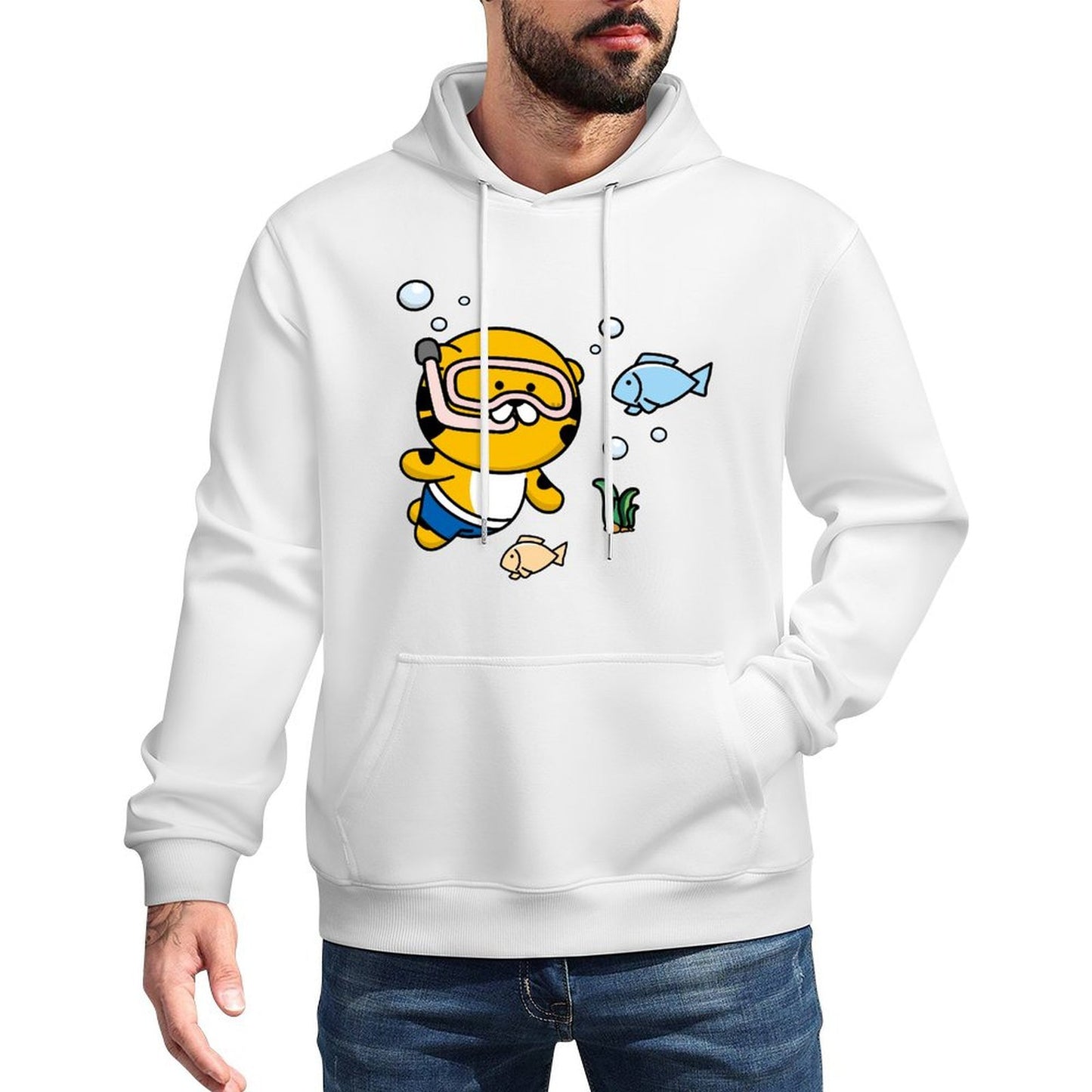 Vintage Logo-Ready Front Graphic Hoodies