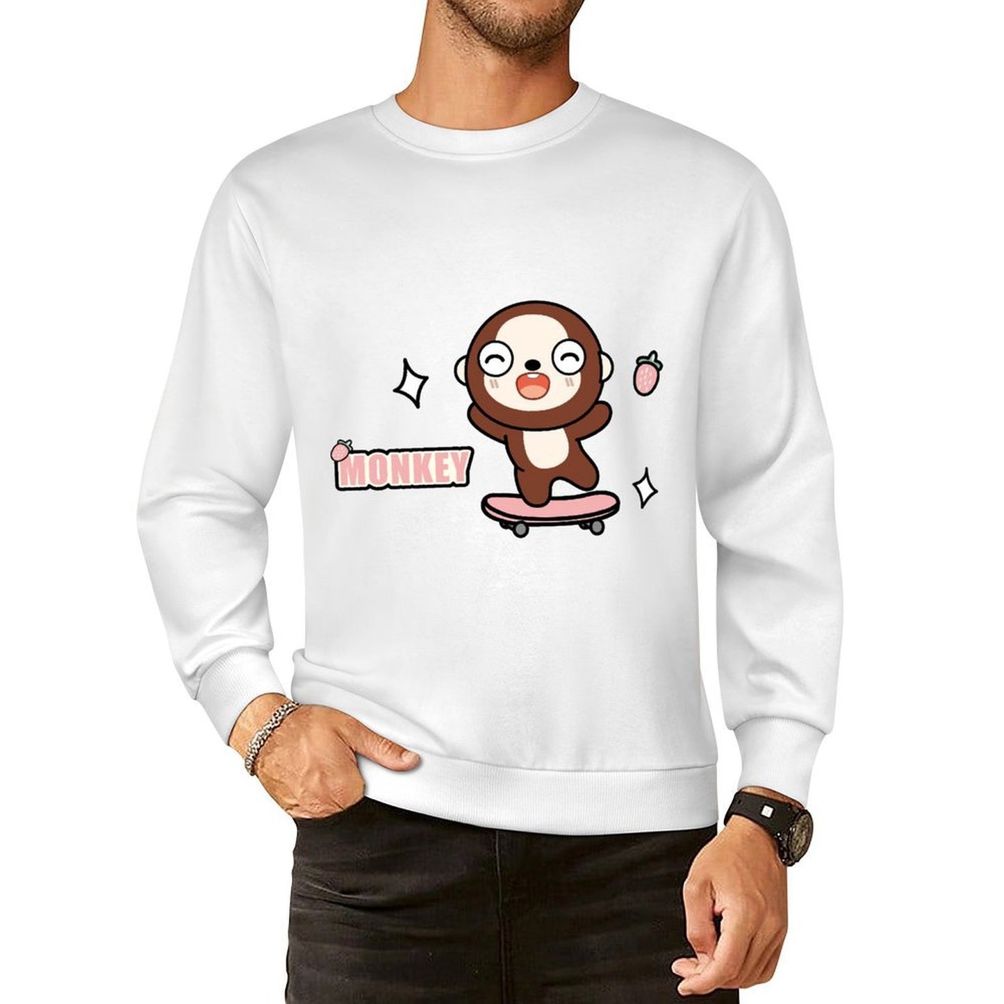 Front Patterned Long Sleeve TopPremium Finish Premium