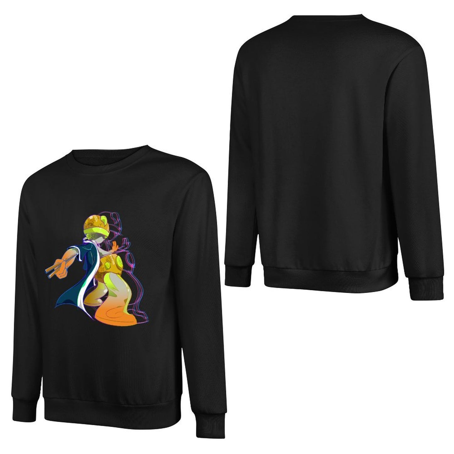 IPIB 250g Crew Neck Long Sleeve Sweatshirt Front GraphicCrew Neck Long Sleeve Sweatshirt6000009-1