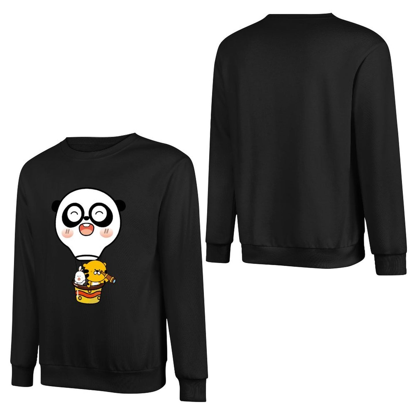 Front Patterned Long Sleeve TopChill Basic