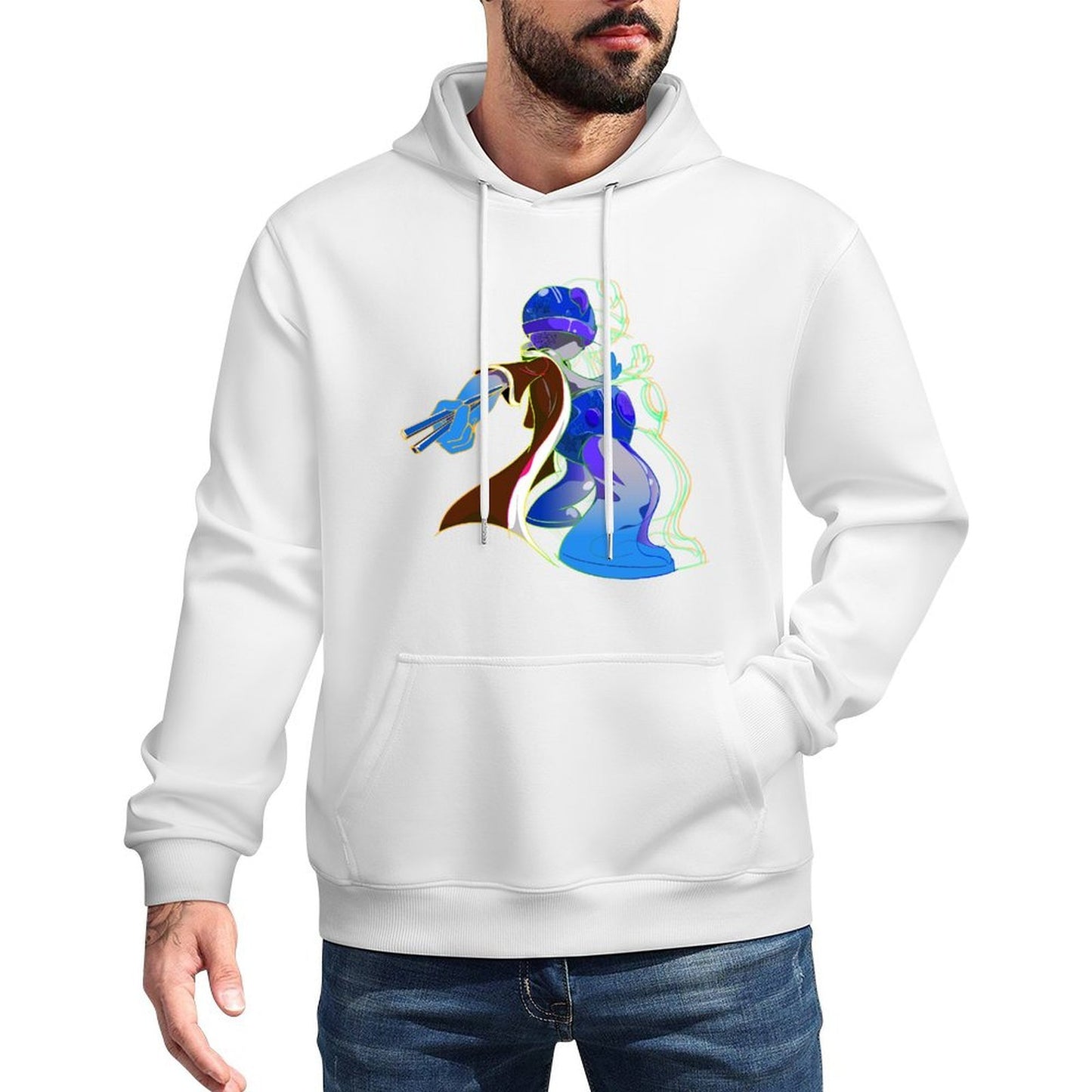 IPIB 250g Hooded Pocket Sweatshirt Front GraphicMen's Hooded  Sweatshirt6000009-5
