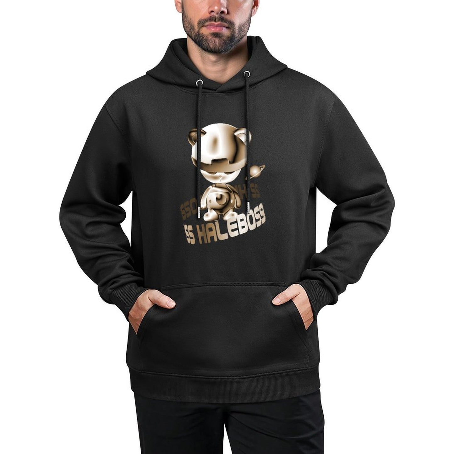 IPIB 250g Hooded Pocket Sweatshirt Front GraphicMen's Hooded  Sweatshirt6000015-4