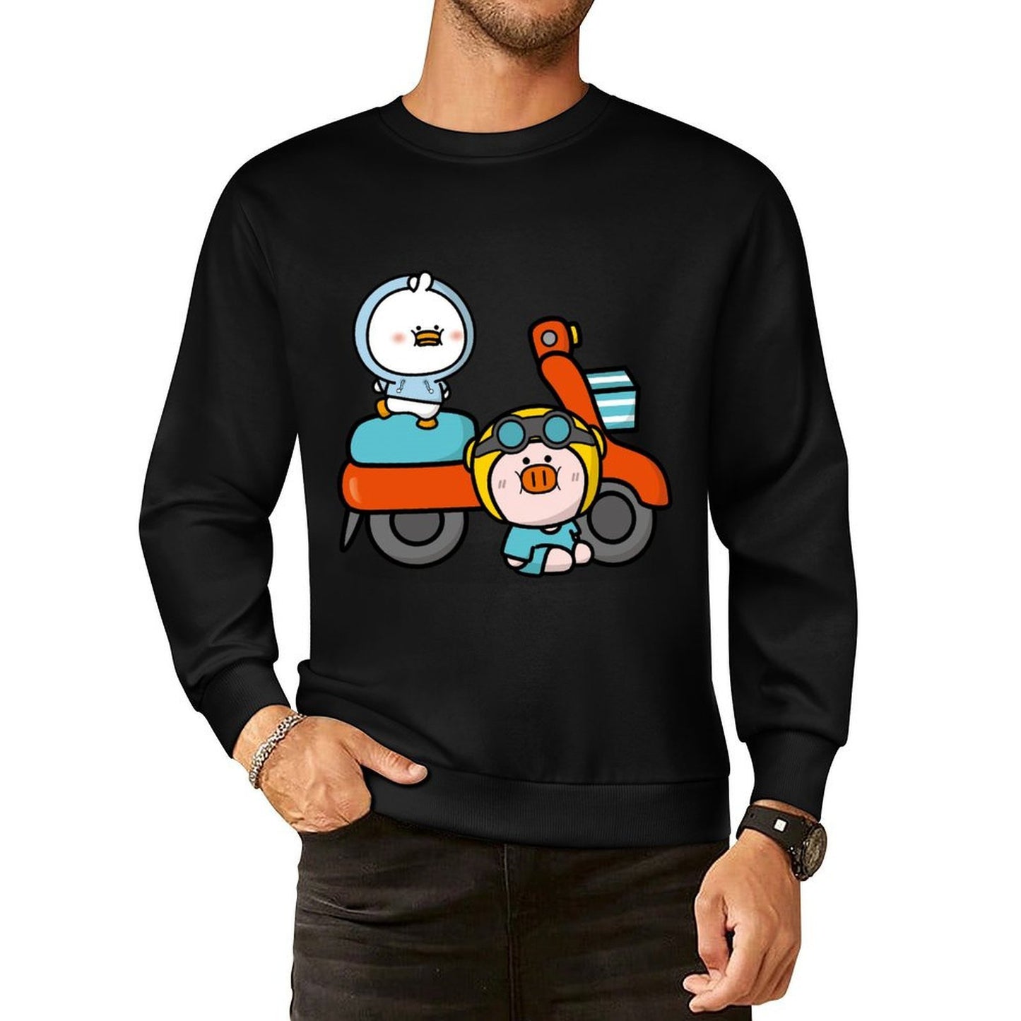 IPBR 250g Crew Neck Long Sleeve Sweatshirt Front GraphicCrew Neck Long Sleeve Sweatshirt4000339