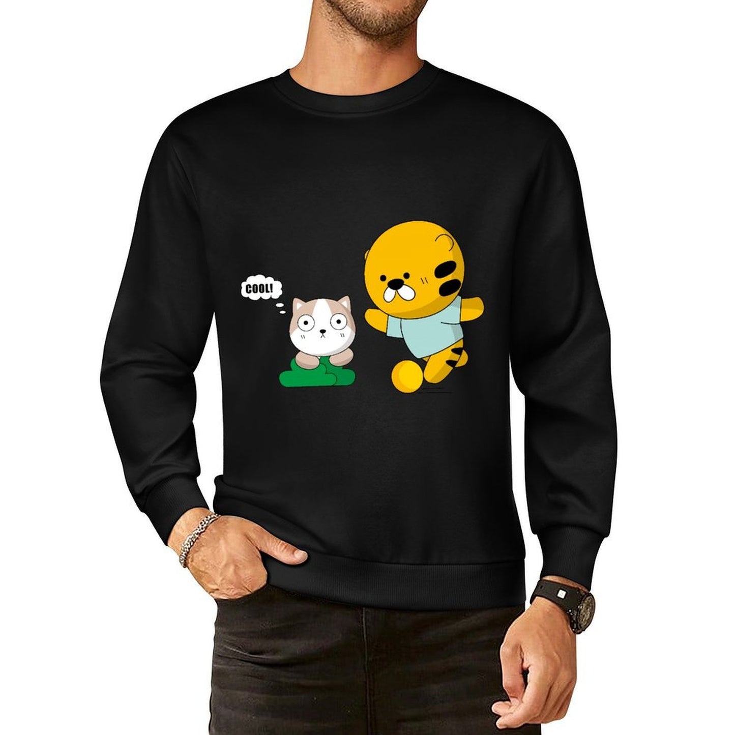 IPBR 250g Crew Neck Long Sleeve Sweatshirt Front GraphicCrew Neck Long Sleeve Sweatshirt4000598