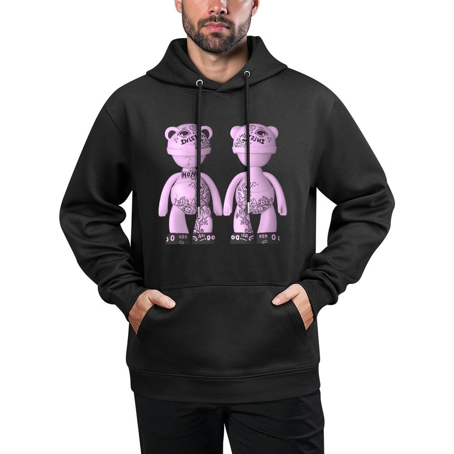IPIB 250g Hooded Pocket Sweatshirt Front GraphicMen's Hooded  Sweatshirt6000082-4