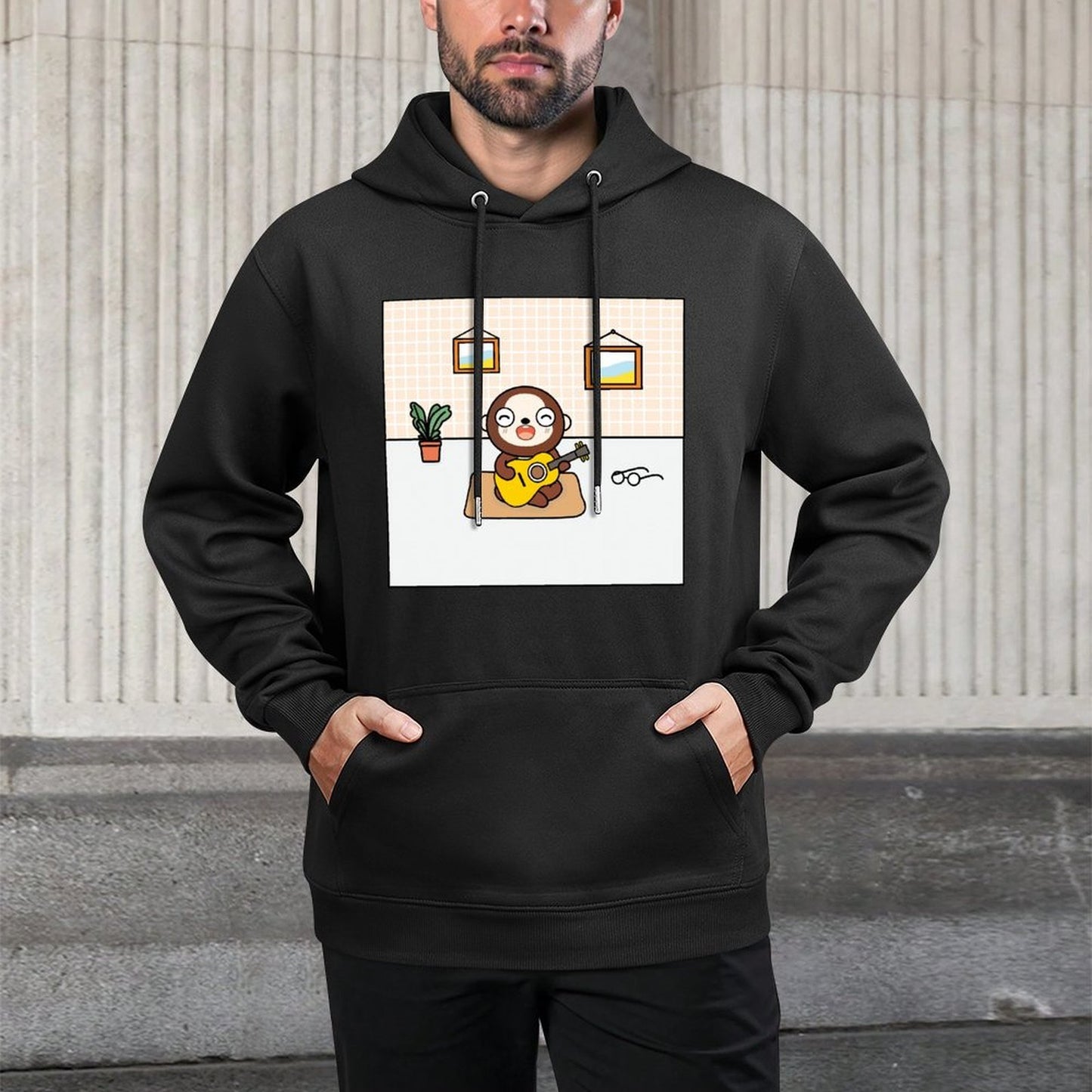 IPBR 250g Hooded Pocket Sweatshirt Front GraphicMen's Hooded  Sweatshirt4001469