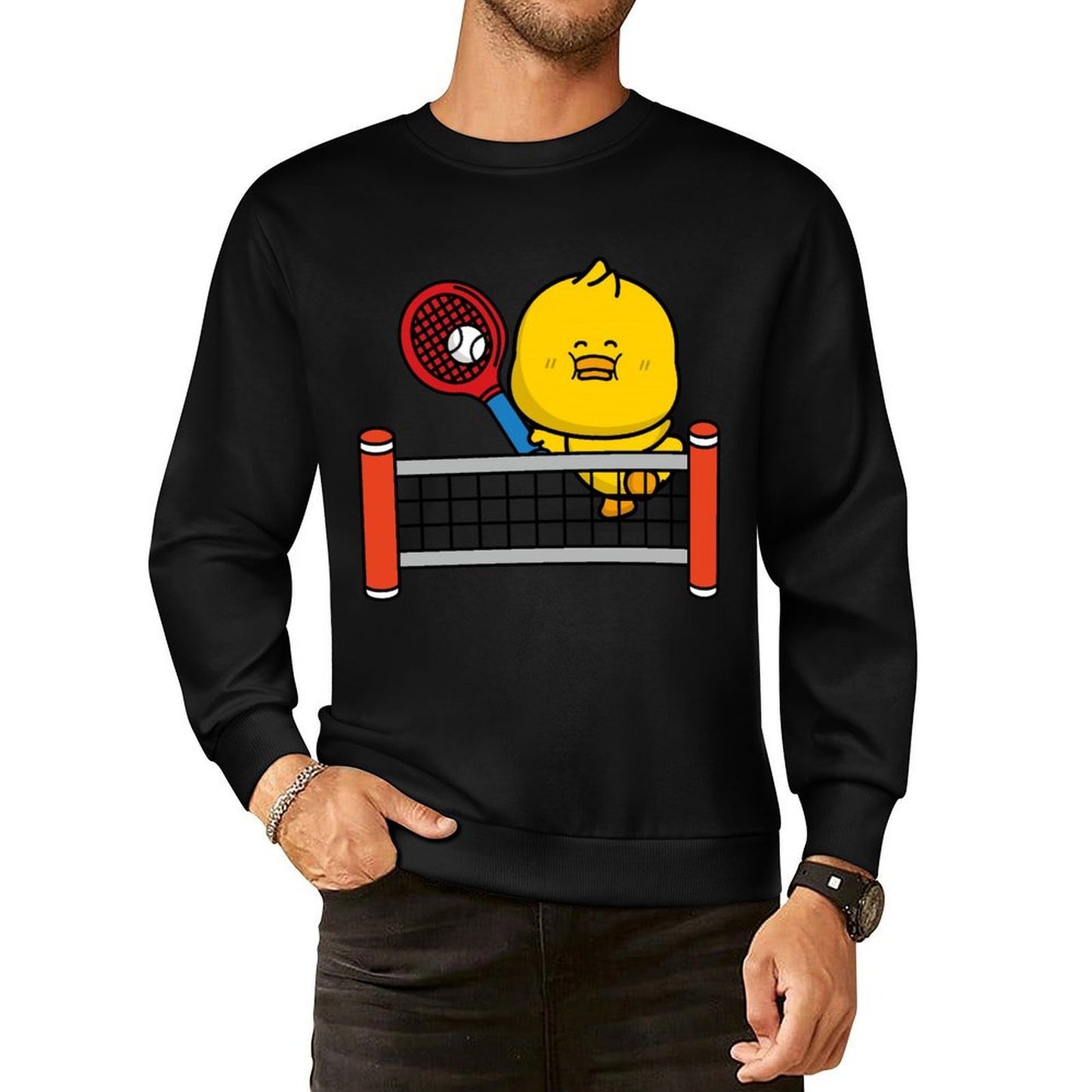 Front Patterned Long Sleeve TopSport RegularFit