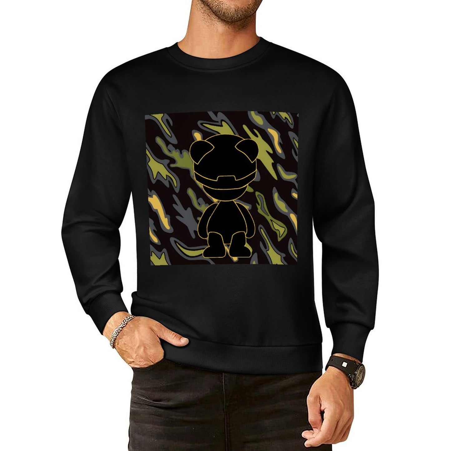 IPIB 250g Crew Neck Long Sleeve Sweatshirt Front GraphicCrew Neck Long Sleeve Sweatshirt6000023-4