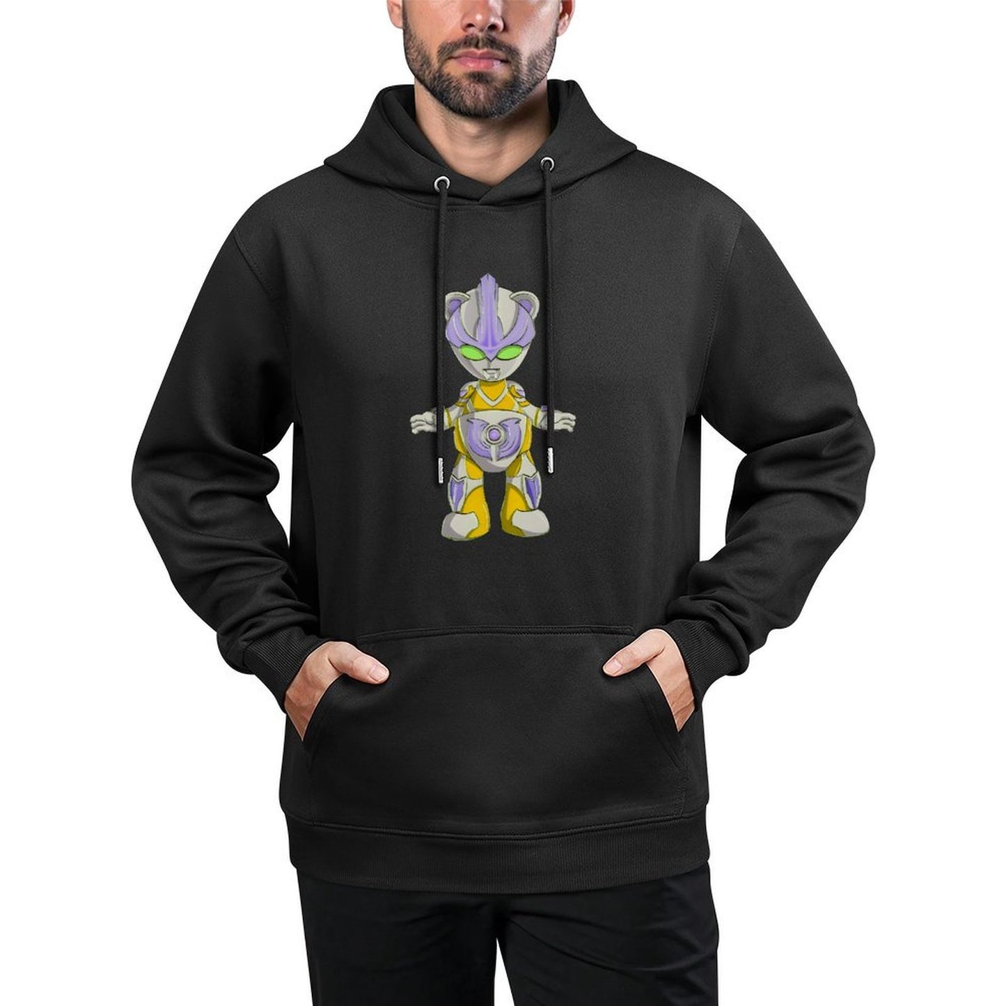 IPIB 250g Hooded Pocket Sweatshirt Front GraphicMen's Hooded  Sweatshirt6000059-2