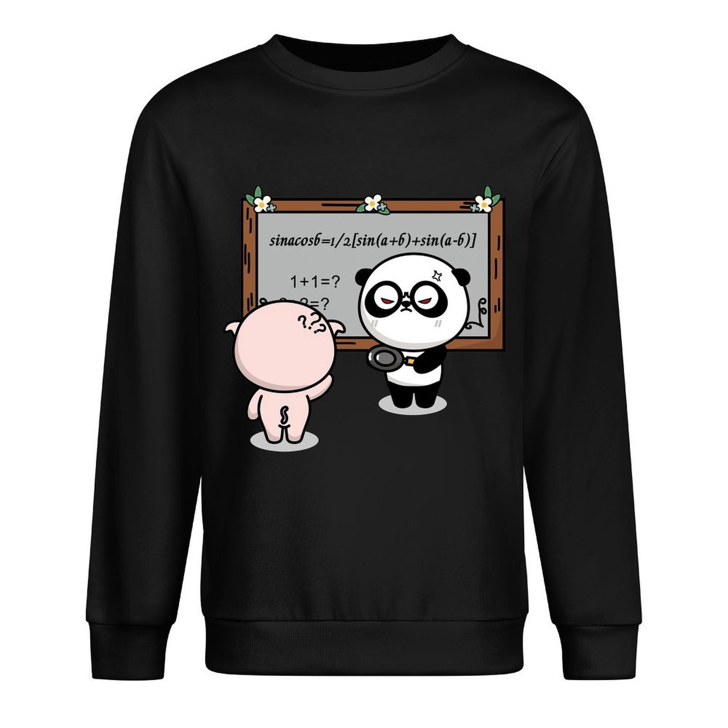 Front Patterned Long Sleeve TopEssential ClassicStyle