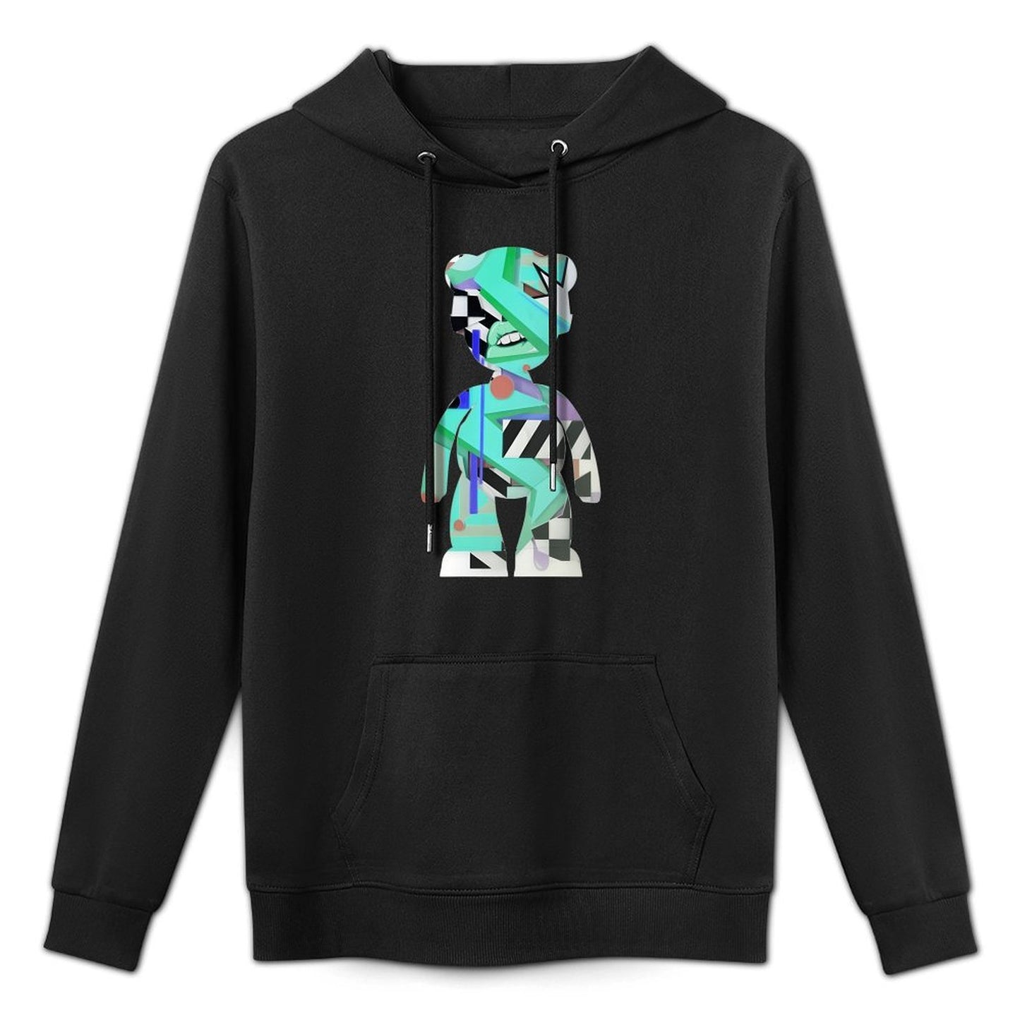 Hoodie Front PatternClean Edges Plain