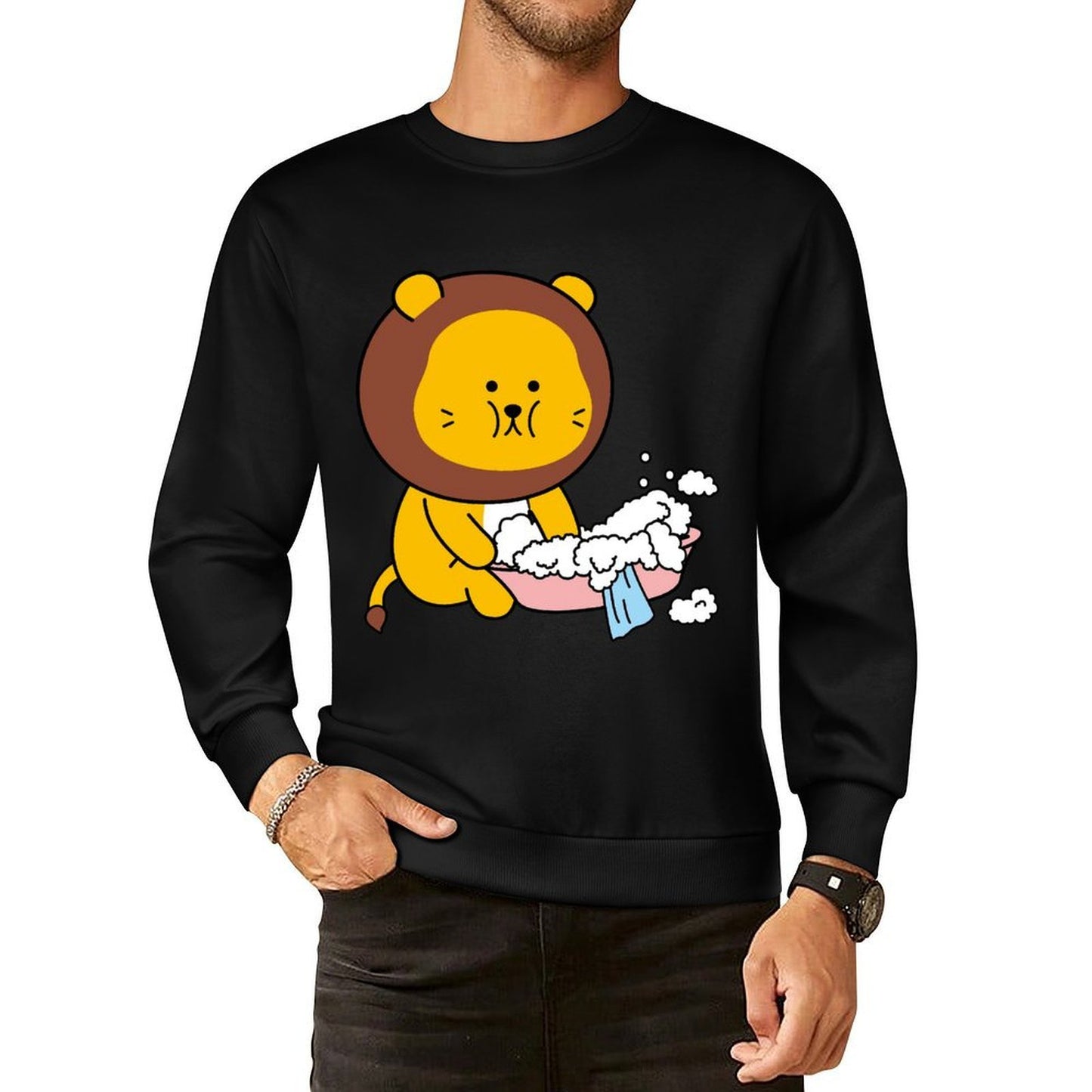 IPBR 250g Crew Neck Long Sleeve Sweatshirt Front GraphicCrew Neck Long Sleeve Sweatshirt4000789
