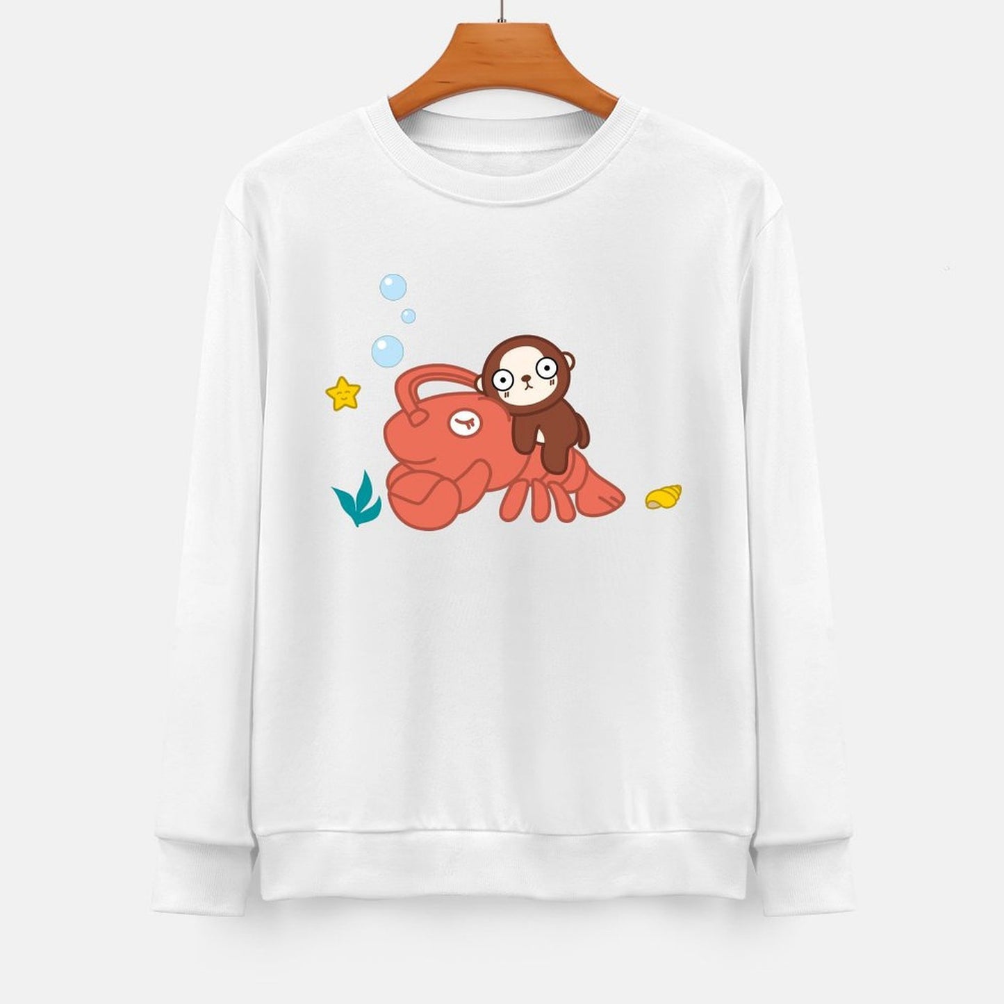 Front Patterned Long Sleeve TopDesign-Your-Own Printing