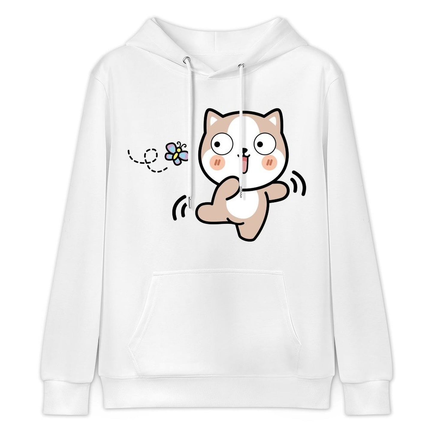 Double-Stitched Daily Front Graphic Hoodies