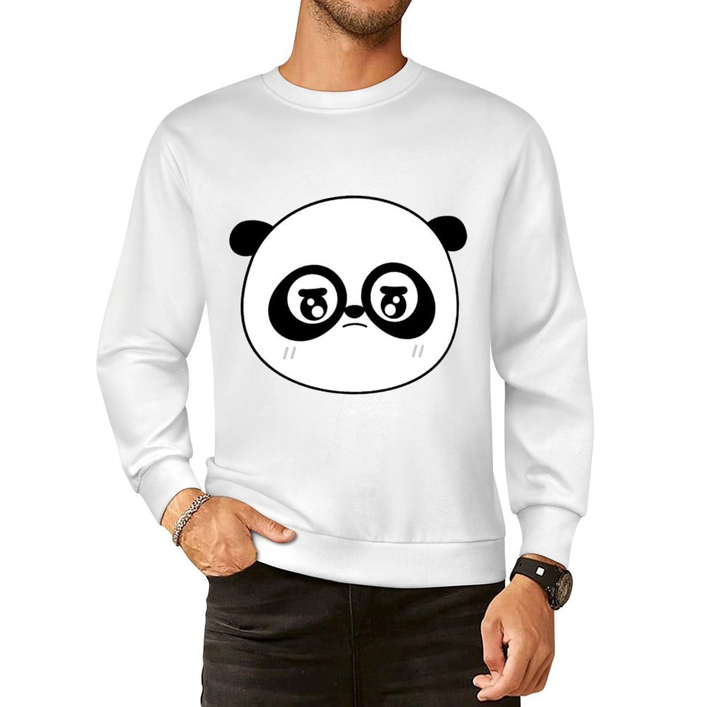 Front Patterned Long Sleeve TopSoft AllDay