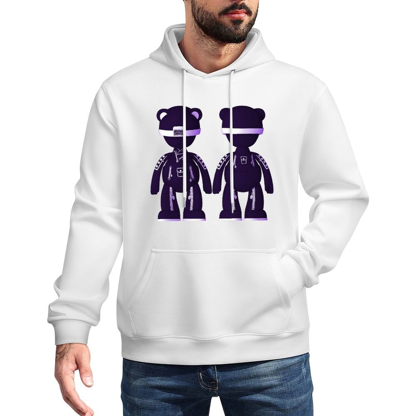 IPIB 250g Hooded Pocket Sweatshirt Front GraphicMen's Hooded  Sweatshirt6000093-4