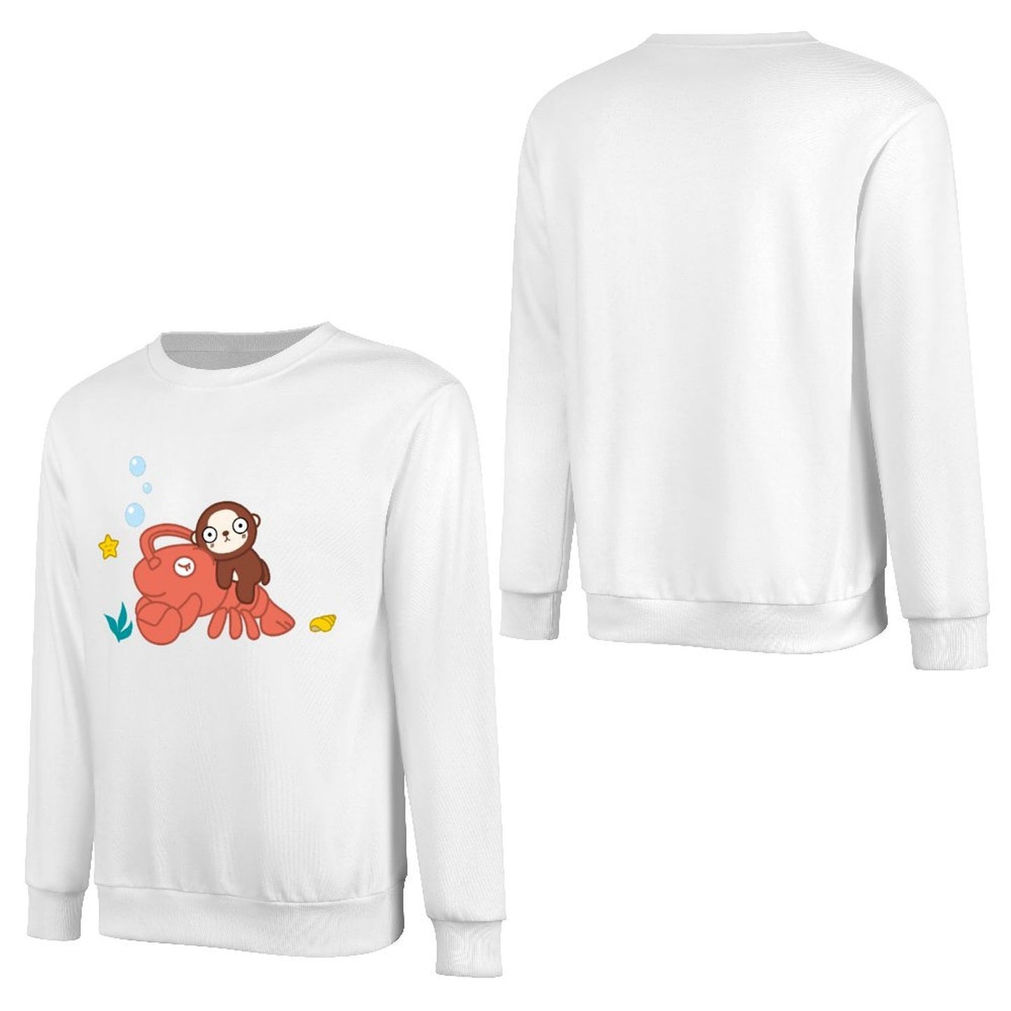 Front Patterned Long Sleeve TopDesign-Your-Own Printing