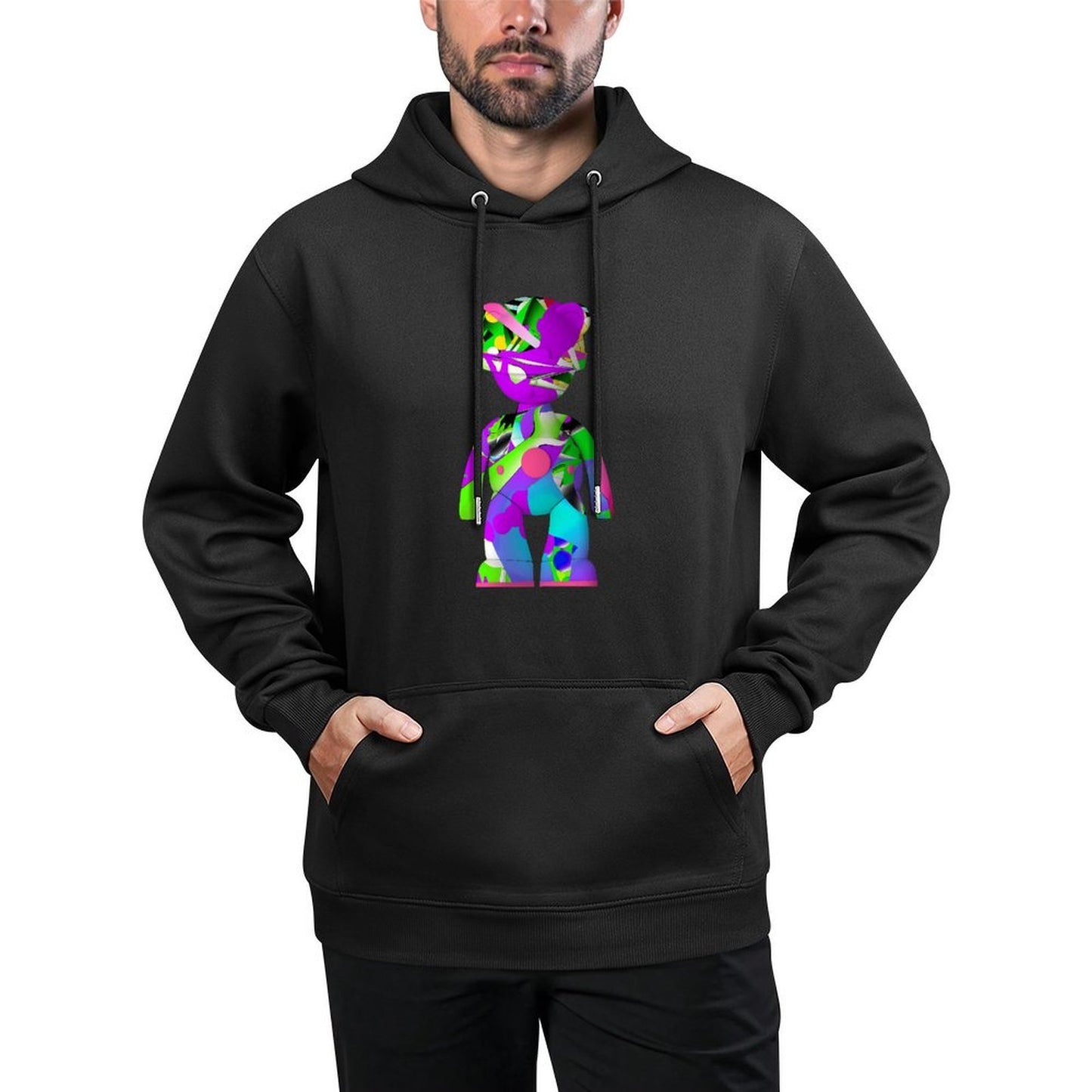 IPIB 250g Hooded Pocket Sweatshirt Front GraphicMen's Hooded  Sweatshirt6000110-7