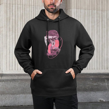 IPIB 250g Hooded Pocket Sweatshirt Front GraphicMen's Hooded  Sweatshirt6000019-3