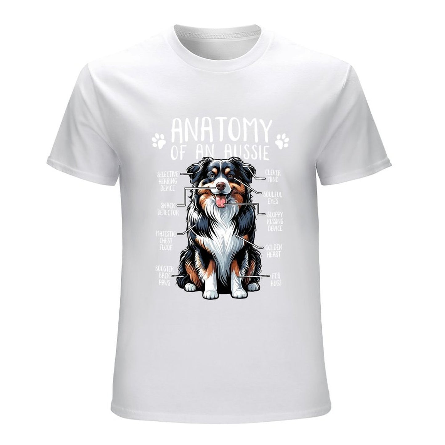 Inkmay Casual Cotton T-shirt Dog With Colorful Fur Pattern Unisex T-shirtEdition SimpleFit T-Shirt