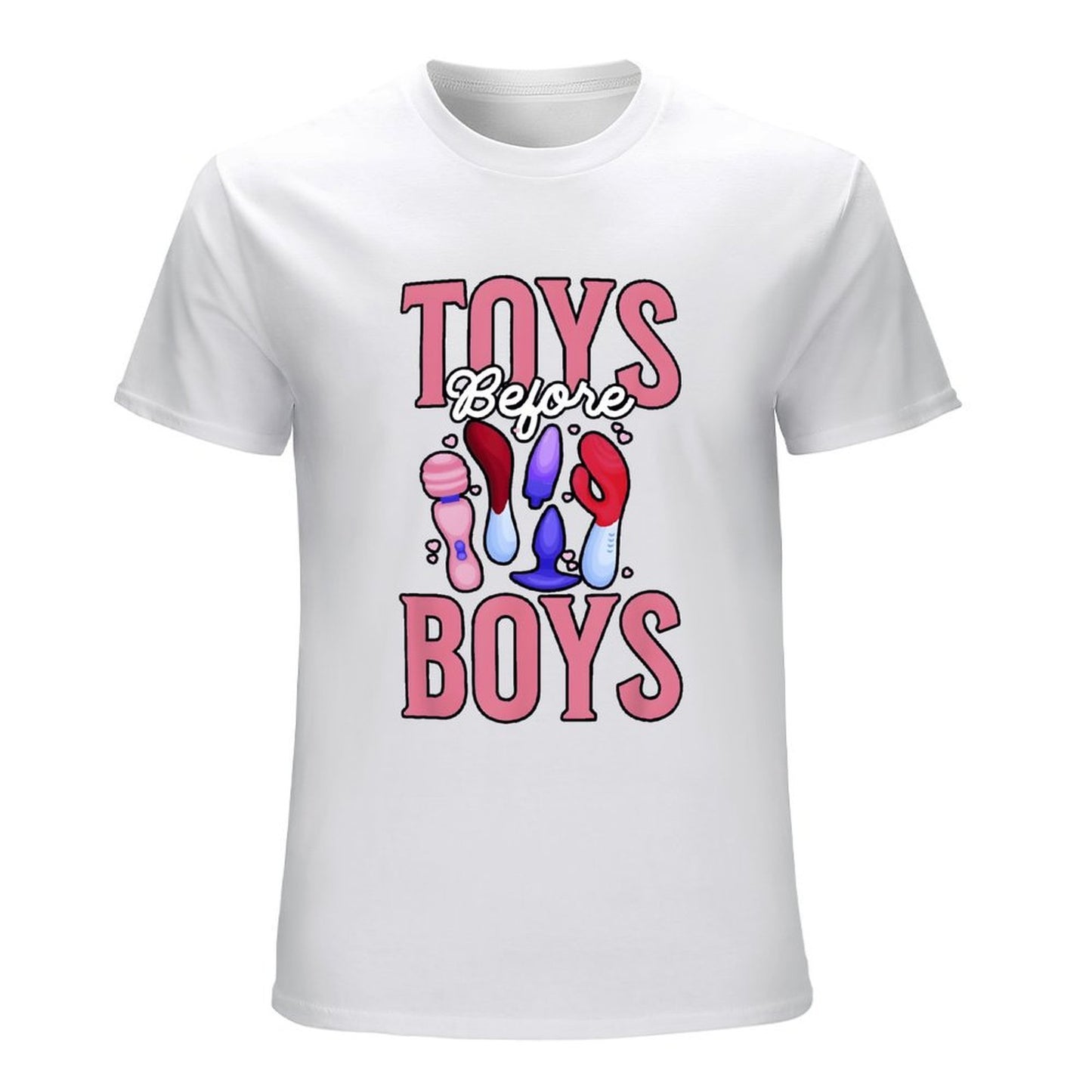 Inkmay Casual Cotton T-shirt Toys Before Boys Vibrators In Colors Unisex T-shirtPureStyle Unisex T-Shirt