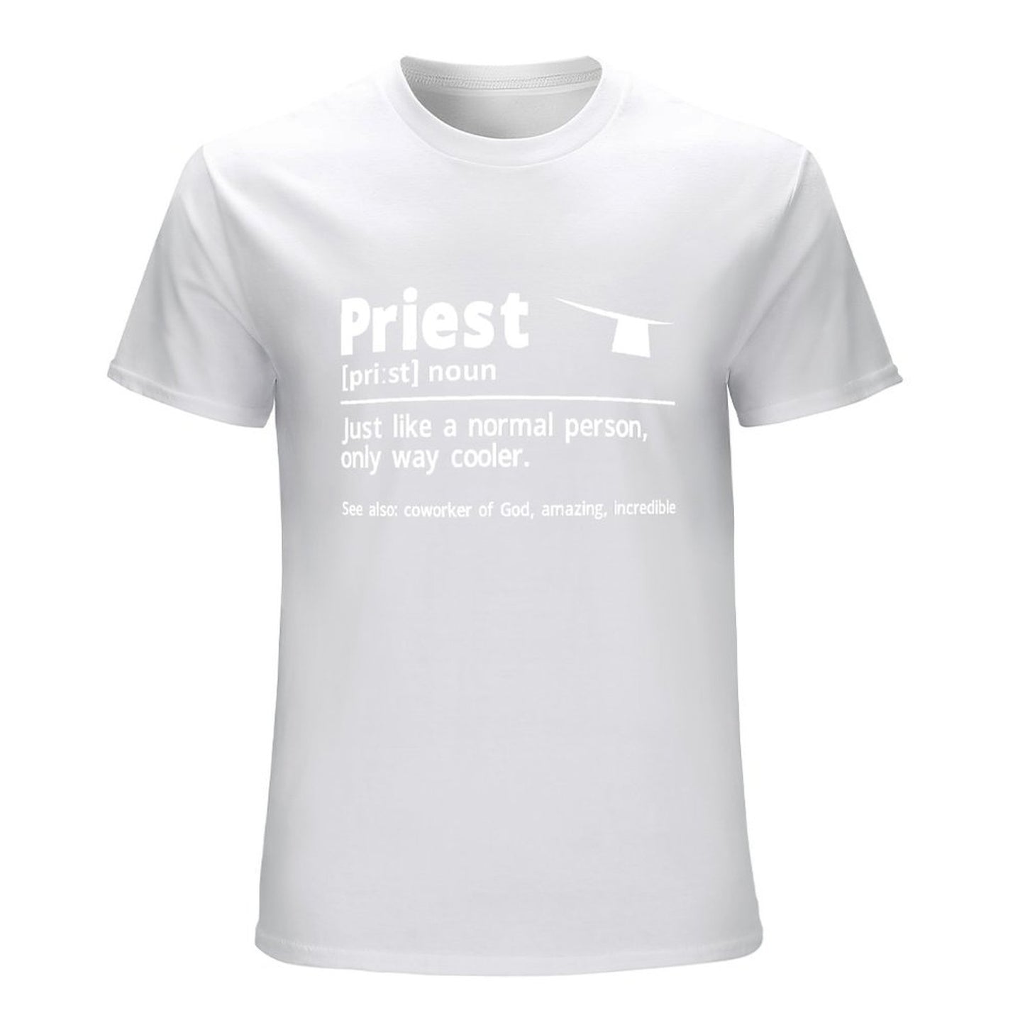 Inkmay Casual Cotton T-shirt Abstract Geometric Shapes In White Colors Unisex T-shirtPerformance Moisture-Wicking T-Shirt
