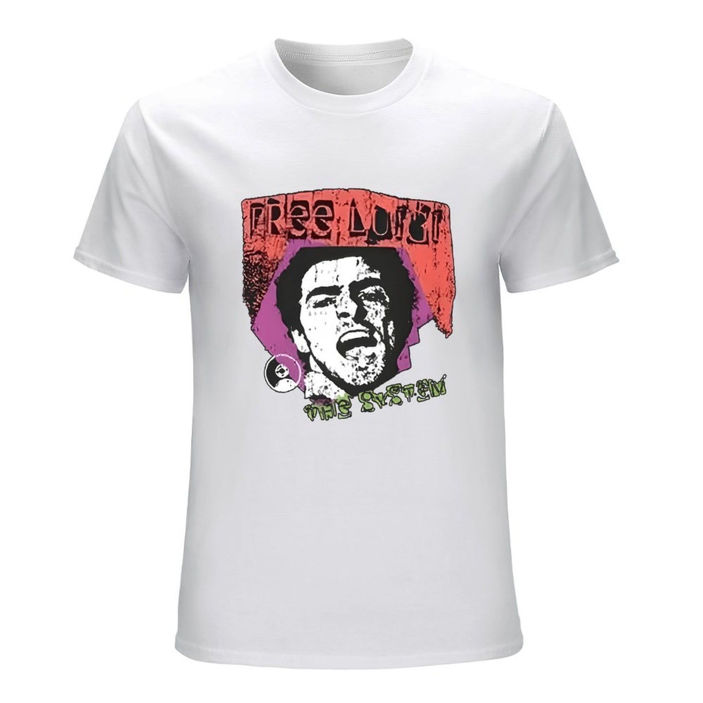 Inkmay Casual Cotton T-shirt Free Luci The System Artwork Unisex T-shirtSoft Colorfast T-Shirt