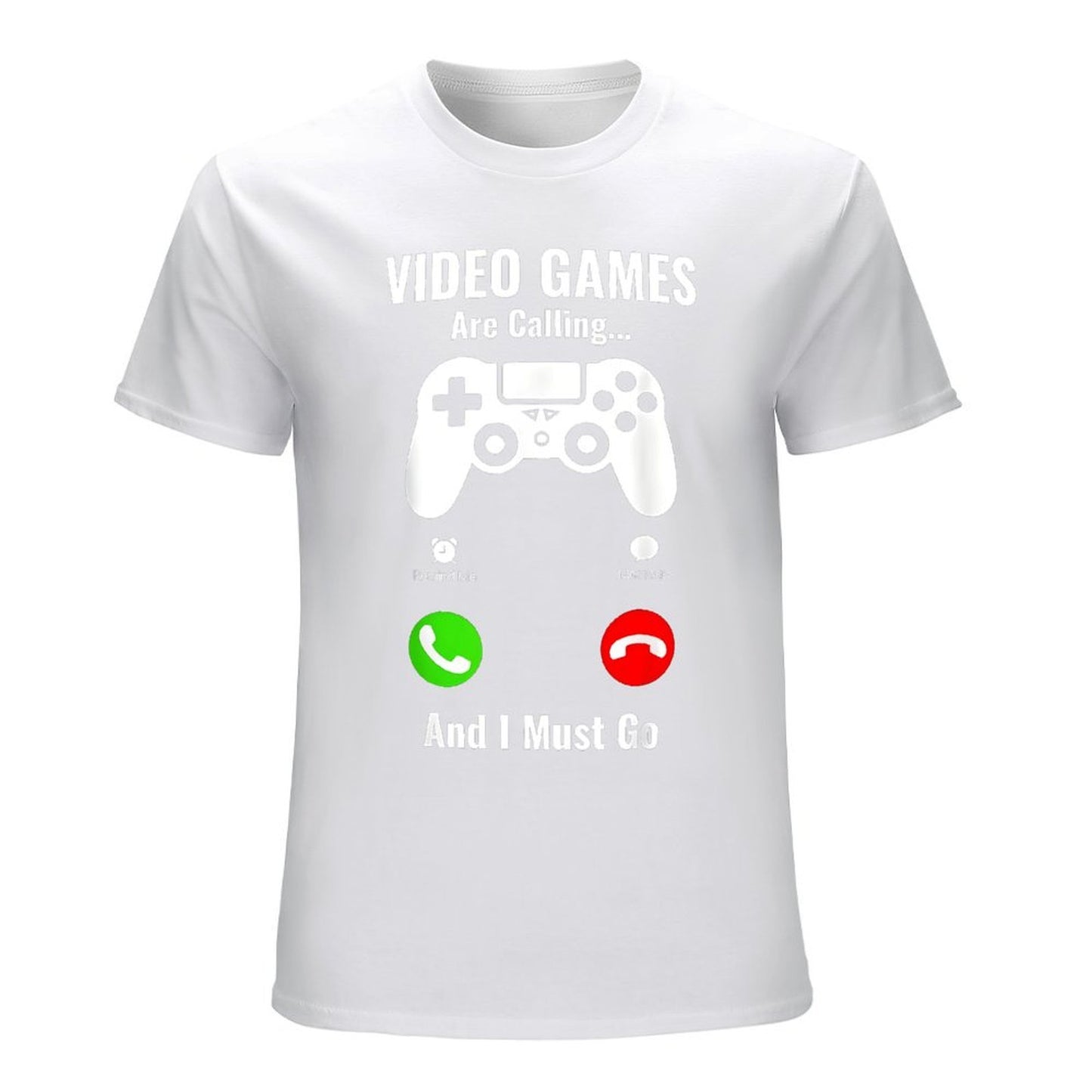 Inkmay Casual Cotton T-shirt Video Games Are Calling And Must Unisex T-shirtClean Edges Standard T-Shirt