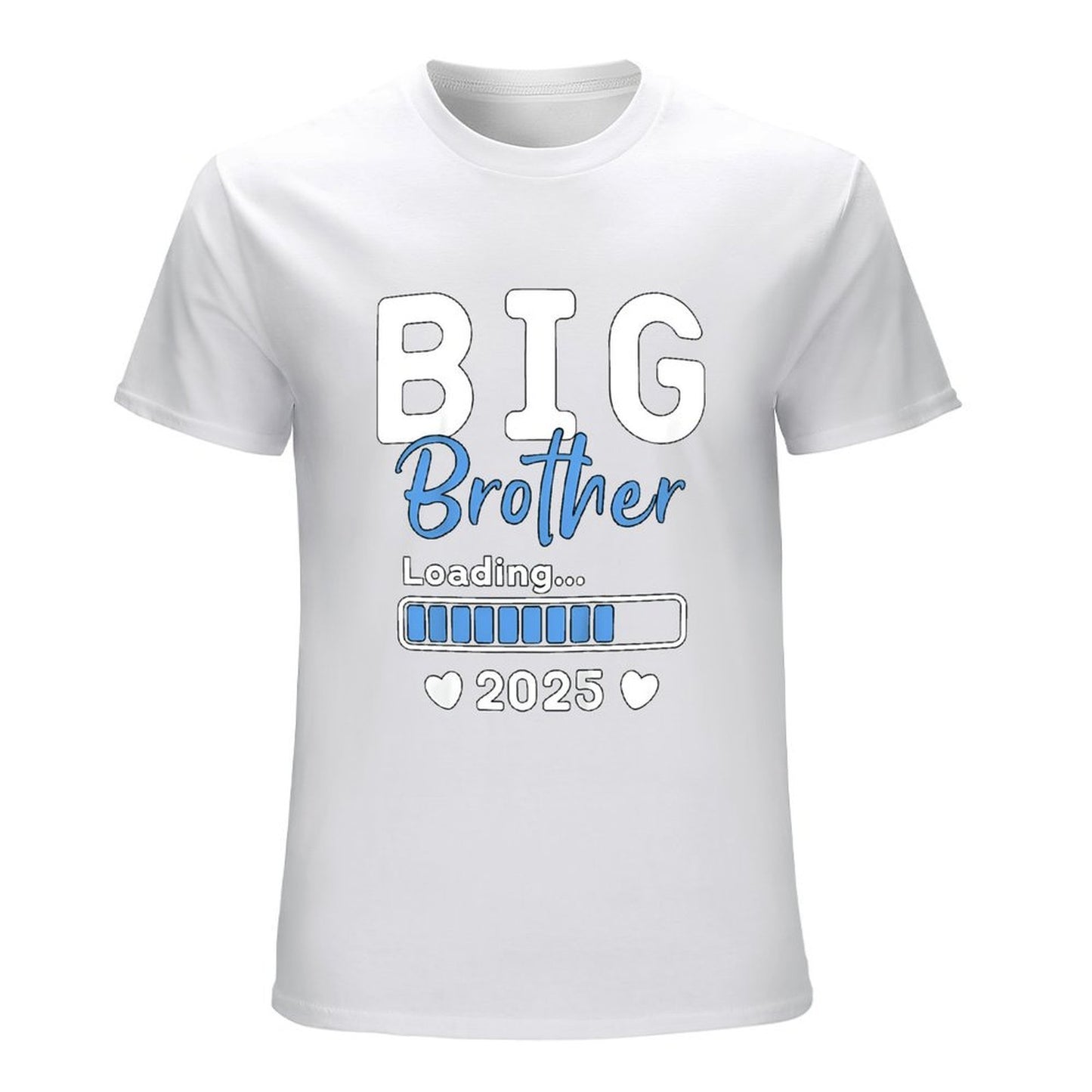 Inkmay Casual Cotton T-shirt Big Brother Loading Bar Pattern Prints Unisex T-shirtSmooth 100% Cotton T-Shirt