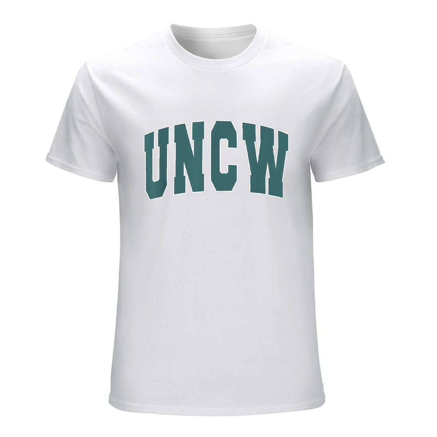 Inkmay Casual Cotton T-shirt Uncw Logo In Teal Color Unisex T-shirtPremium Finish RegularFit T-Shirt