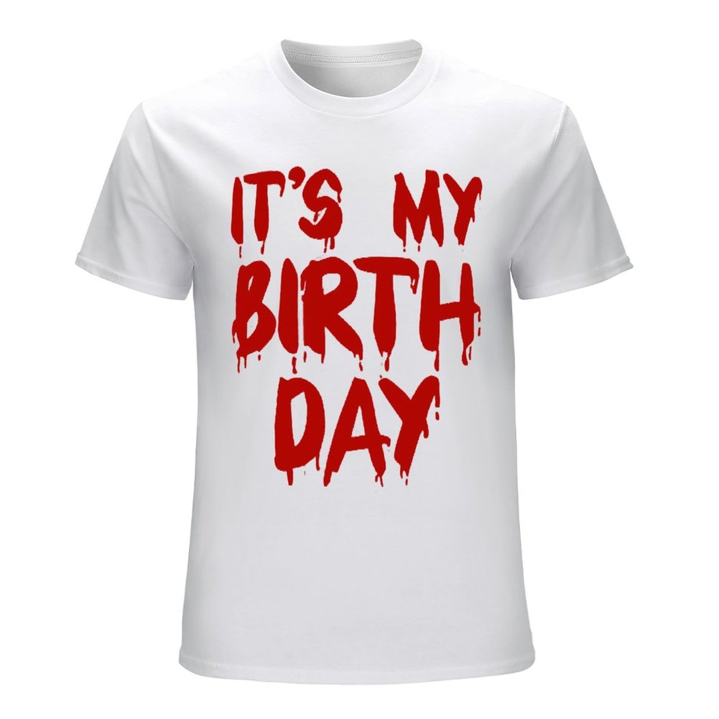 Inkmay Casual Cotton T-shirt It S My Birthday Day Print Unisex T-shirtUnisex Ultra Durable T-Shirt