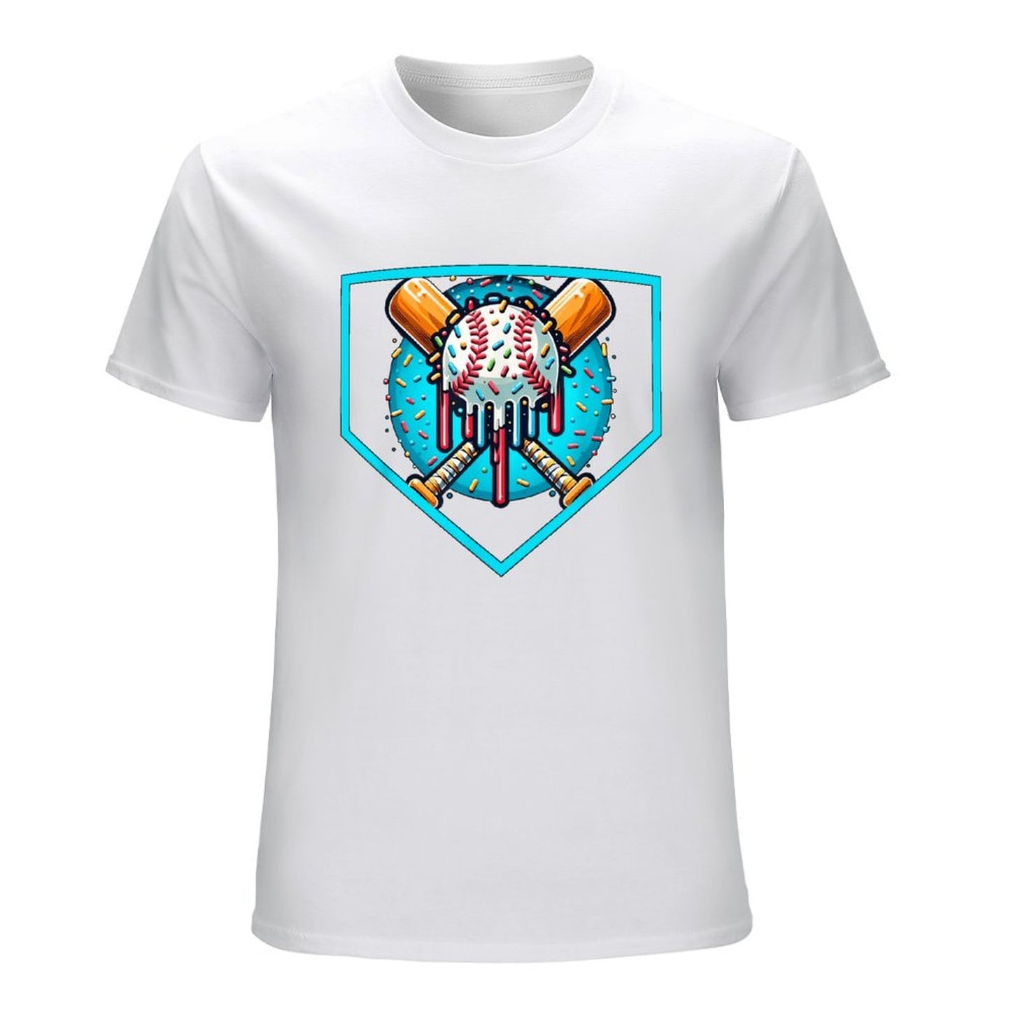 Inkmay Casual Cotton T-shirt Back The Blue Police Support Design Unisex T-shirtNatural Indoor T-Shirt