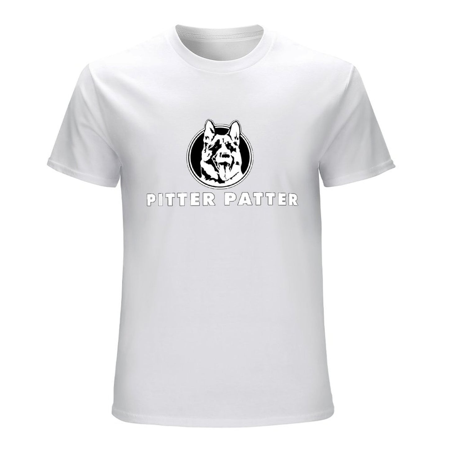 Inkmay Casual Cotton T-shirt Dog Head In Circular Frame Design Unisex T-shirt