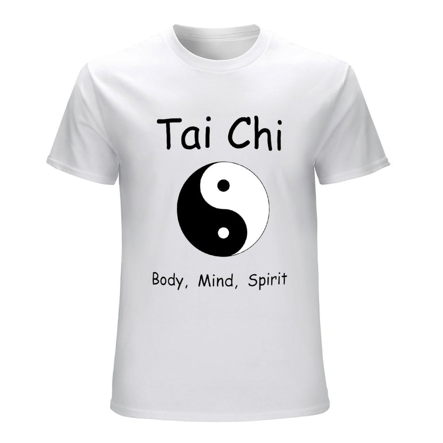 Inkmay Casual Cotton T-shirt Yin And Yang Symbol Black White Unisex T-shirtOutdoor SimpleFit T-Shirt