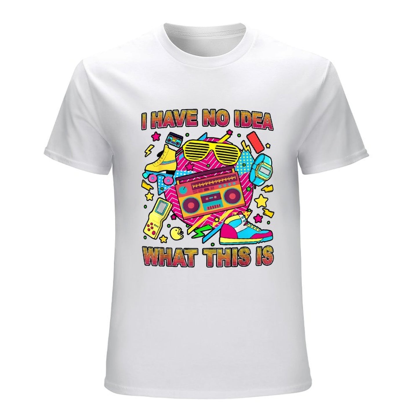 Inkmay Casual Cotton T-shirt Bright Retro Design With Bold Colors Unisex T-shirtEverydayComfort Modern T-Shirt